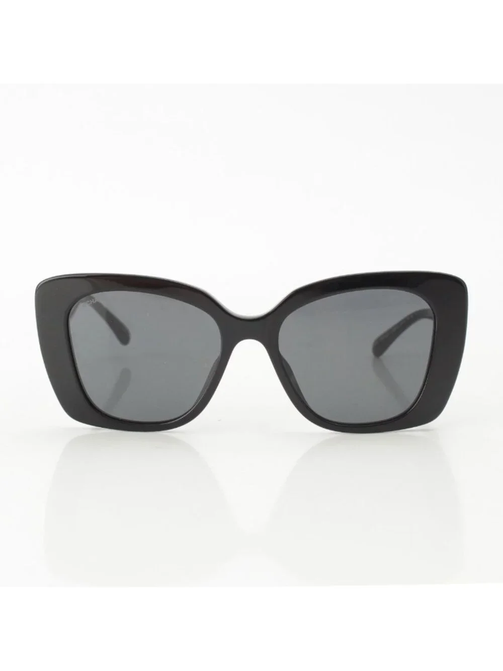 Chanel CC Logo Butterfly Strass Stone Sunglasses Eyewear White
